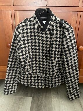 Banana Republic Houndstooth Crop Jacket